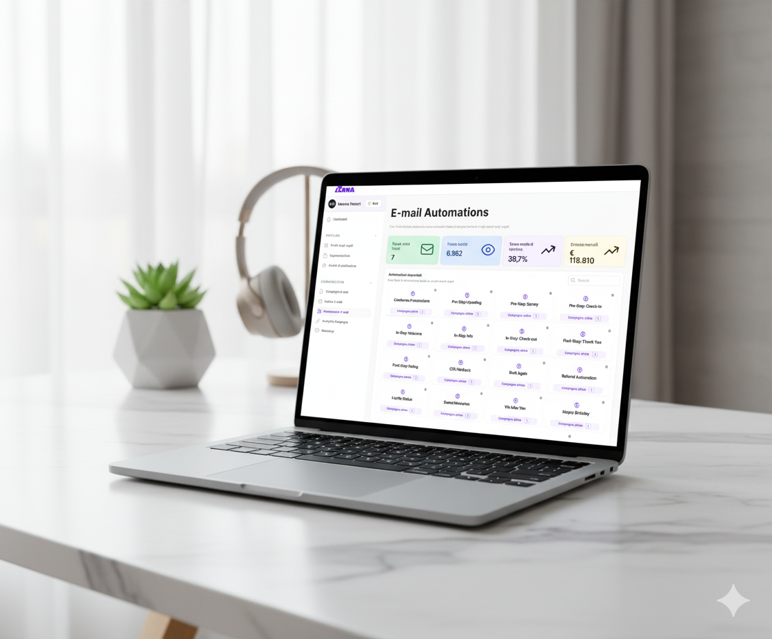 Joorna - Mockup Automations su laptop