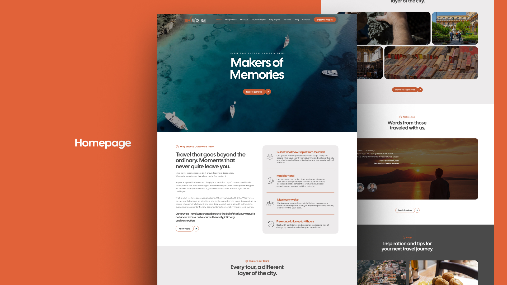 Other Wise Travel - Viste mobile