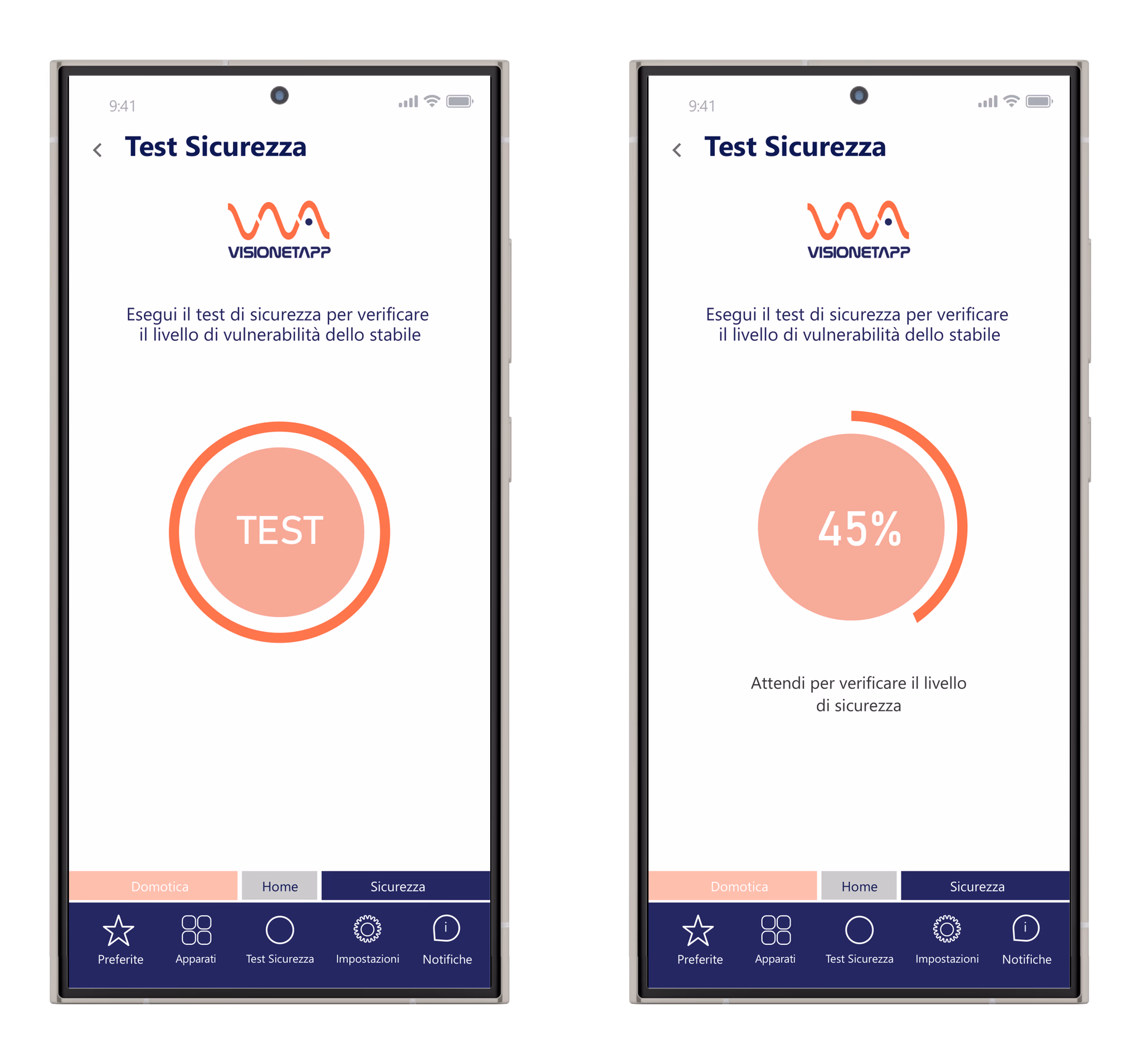 Visionet App - Notifiche e allarmi