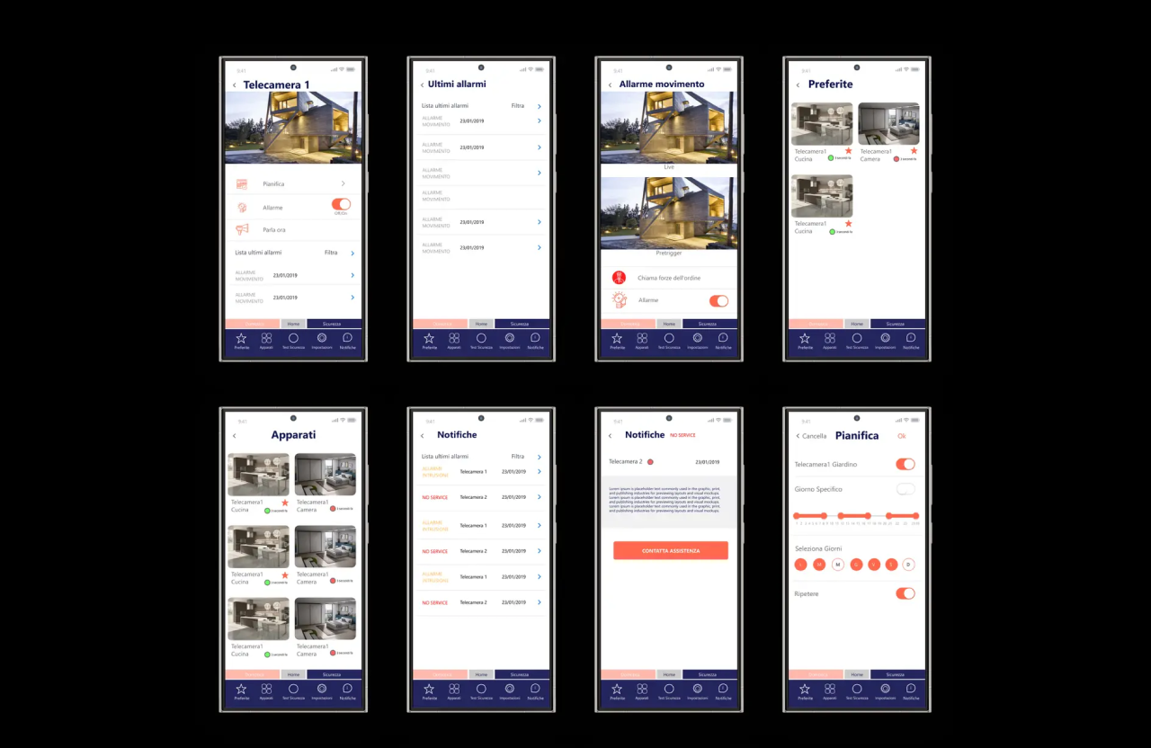 Visionet App - Notifiche e allarmi