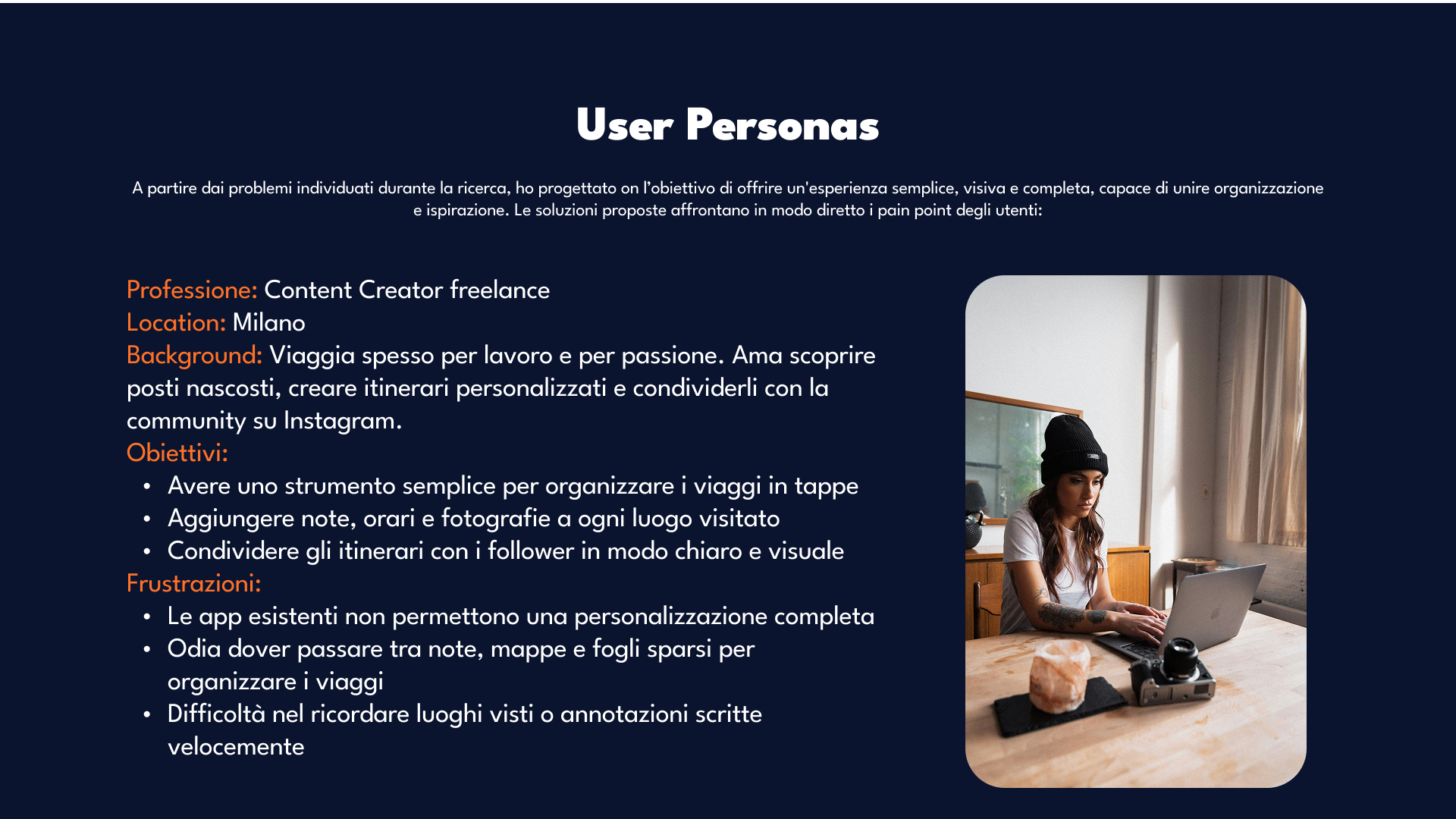 Panoramica del progetto Travel App
